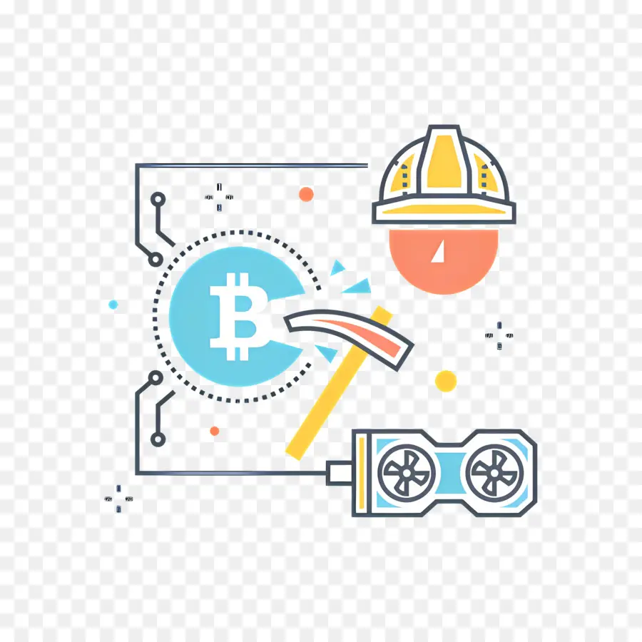 Bitcoin Miner，La Technologie Blockchain PNG