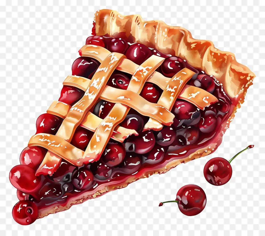 Tarte Aux Cerises，Dessert PNG