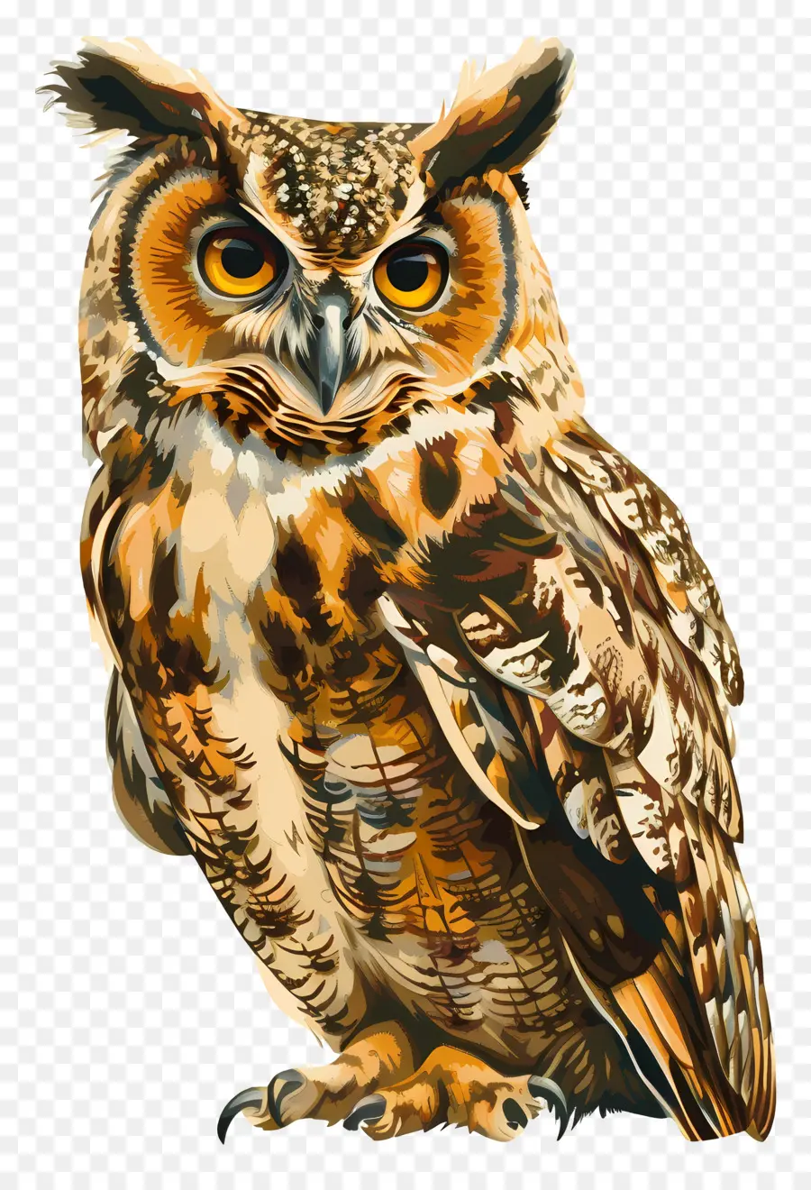 Hibou，Chouette Sur Branche PNG