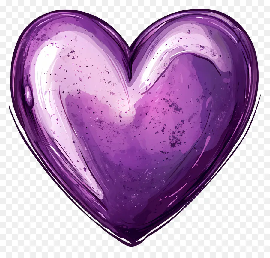 Coeur Violet，Cœur PNG