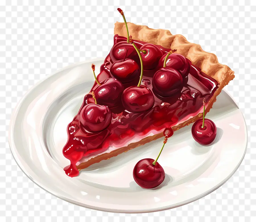 Tarte Aux Cerises，Dessert PNG