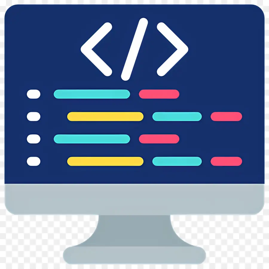 Ordinateur，Code Html PNG