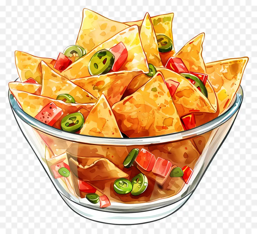 Bol De Nachos，Nachos PNG