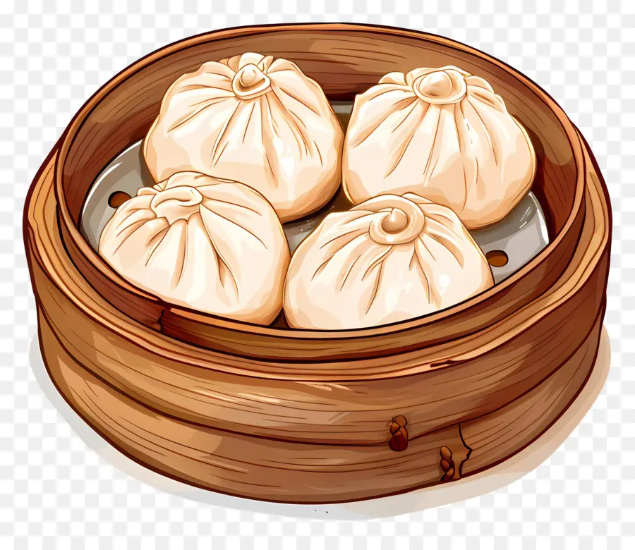 Petits Pains Cuits à La Vapeur，Dim Sum PNG