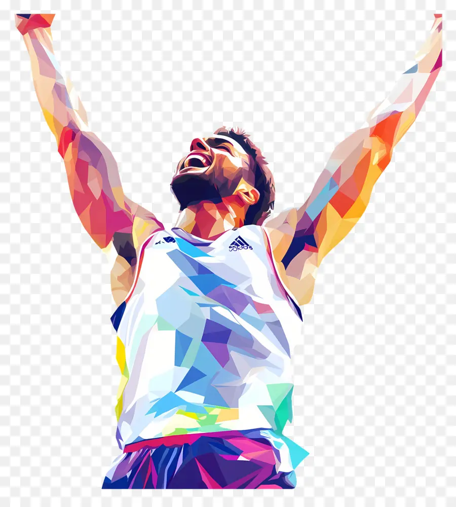 Olympique，Athlète Coloré PNG