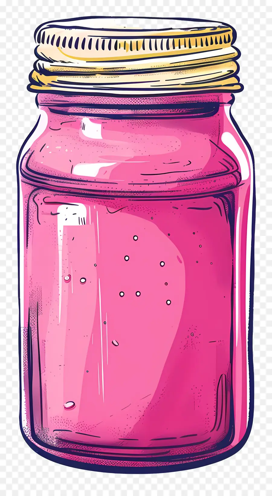 Pot De Confiture，Pot Rose PNG