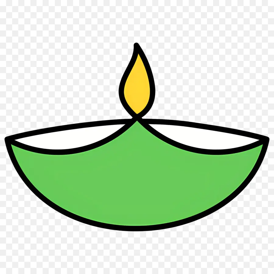 Diwali，Voyant Vert PNG