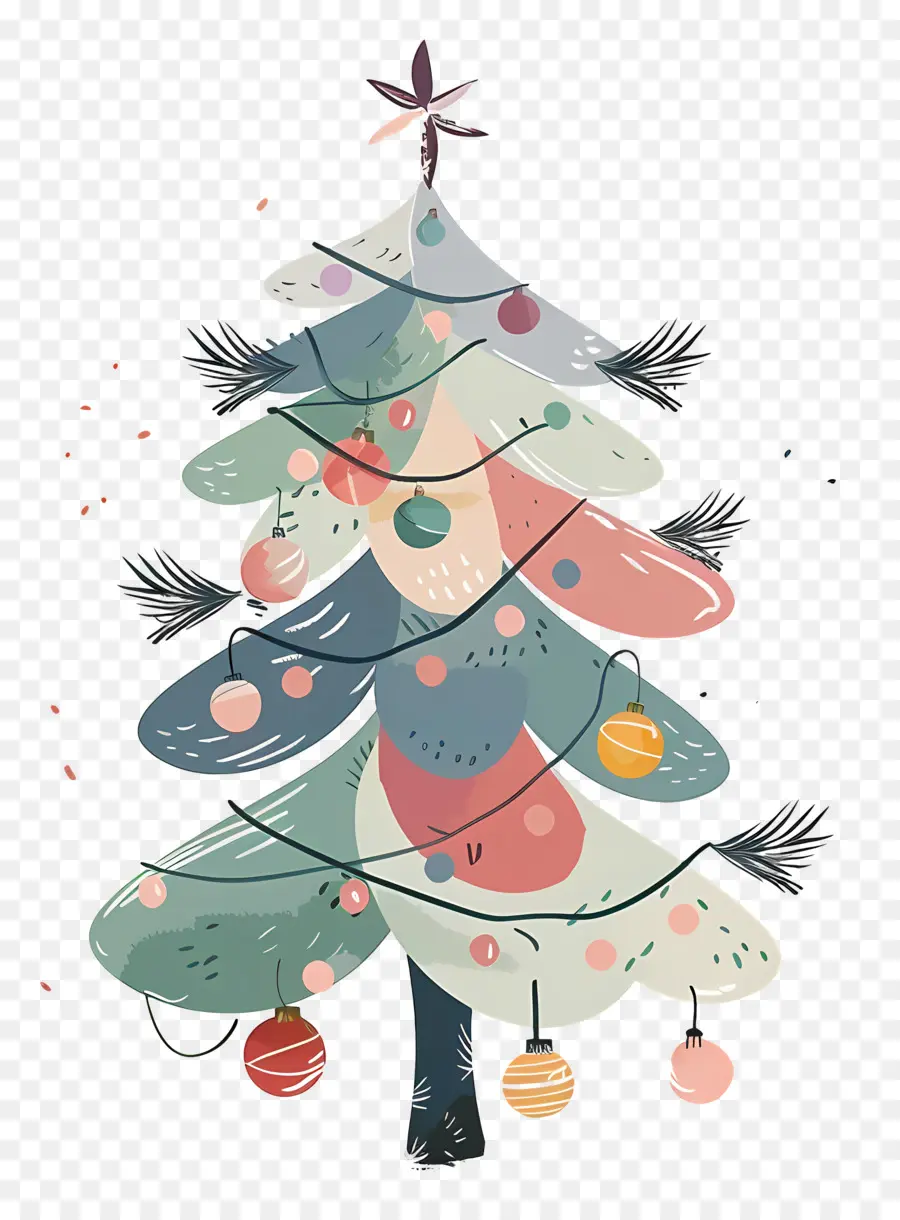 Arbre De Noël，Étoile PNG