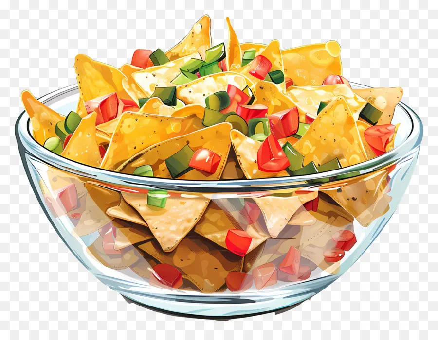 Bol De Nachos，Nachos PNG