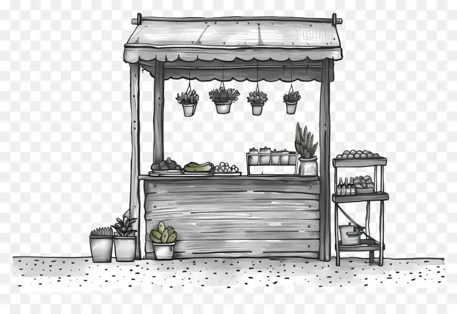 Kiosque Des Légumes，Pépinière D'usine PNG