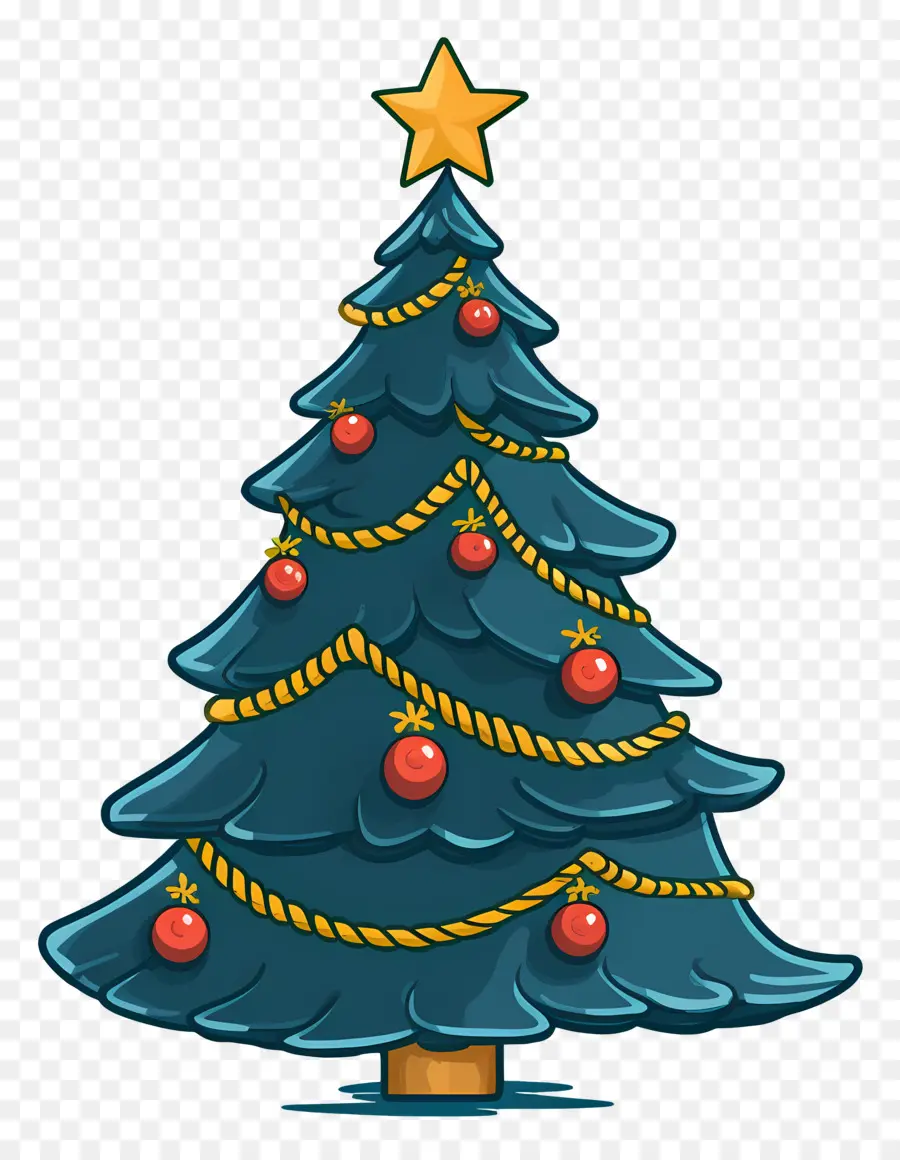 Arbre De Noël，Bleu De Noël PNG