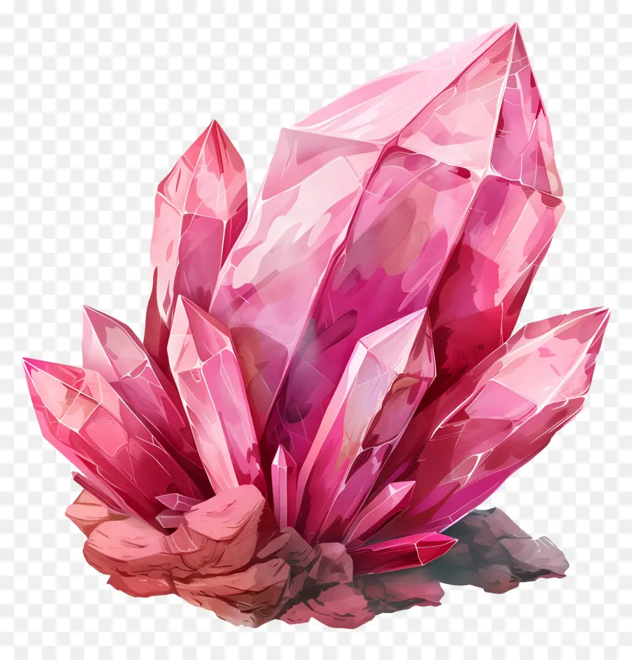 Pierre Précieuse Rose，Cristal PNG