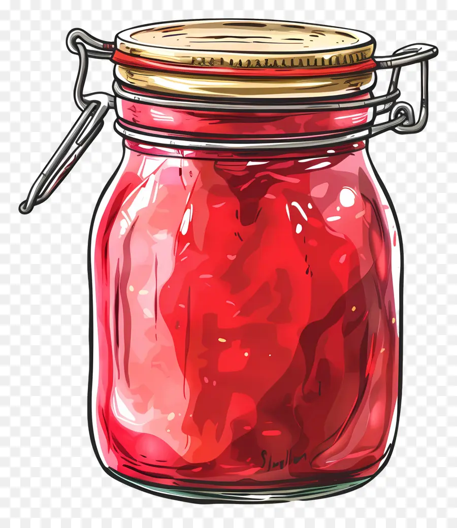 Pot De Confiture，Pot Rouge PNG