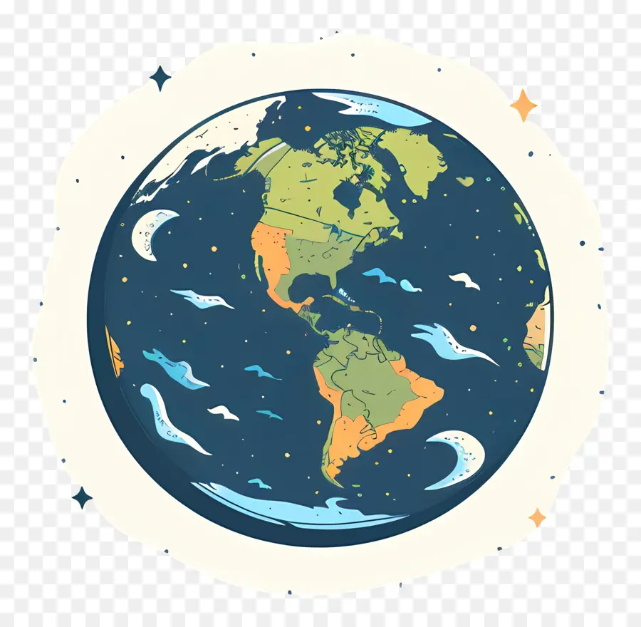 La Terre，Autocollant PNG