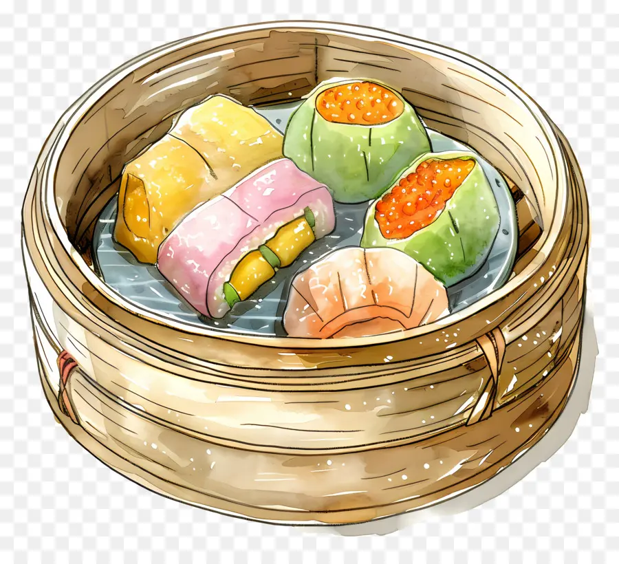 Dim Sum，à La Vapeur PNG