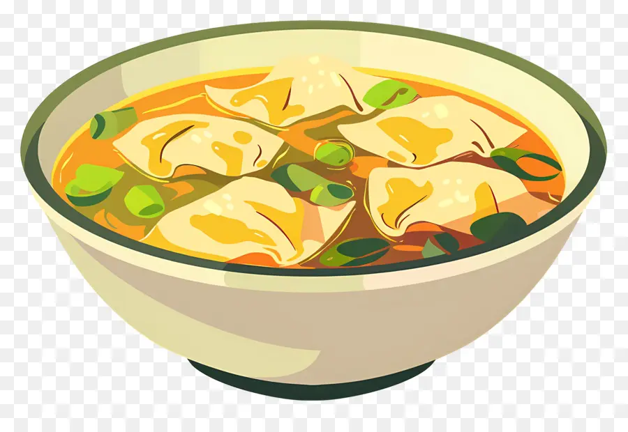 Soupe Won Ton，Soupe Aux Raviolis PNG