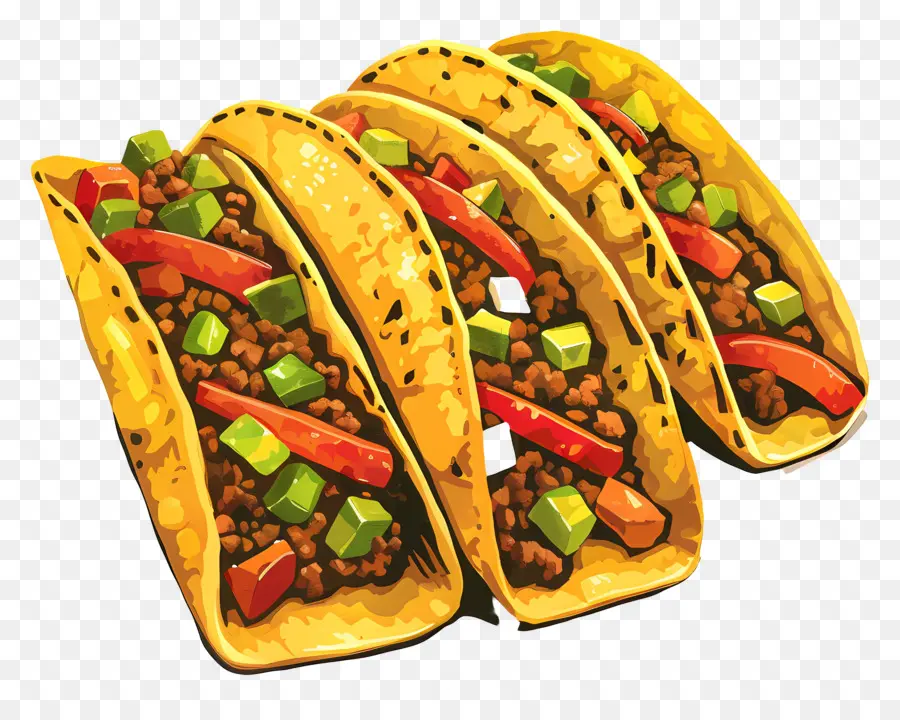 Tacos，La Nourriture Mexicaine PNG