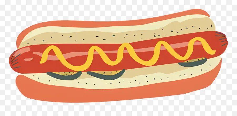 Hot Dog，À La Moutarde PNG