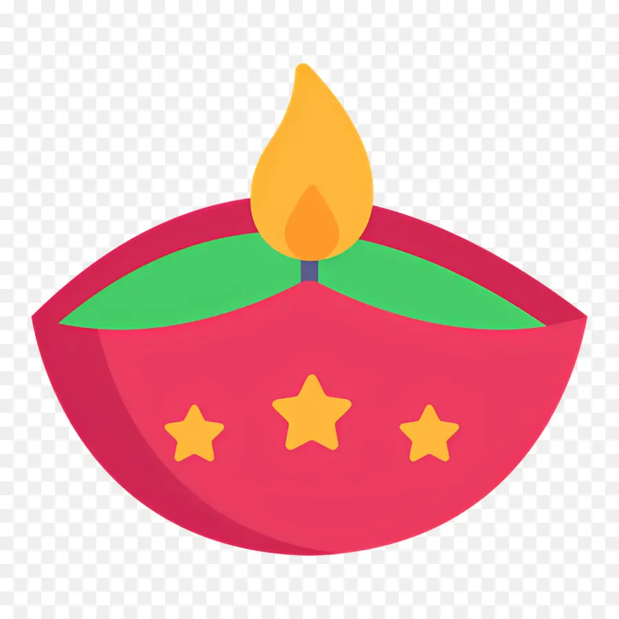 Diwali，Bougie Rouge PNG