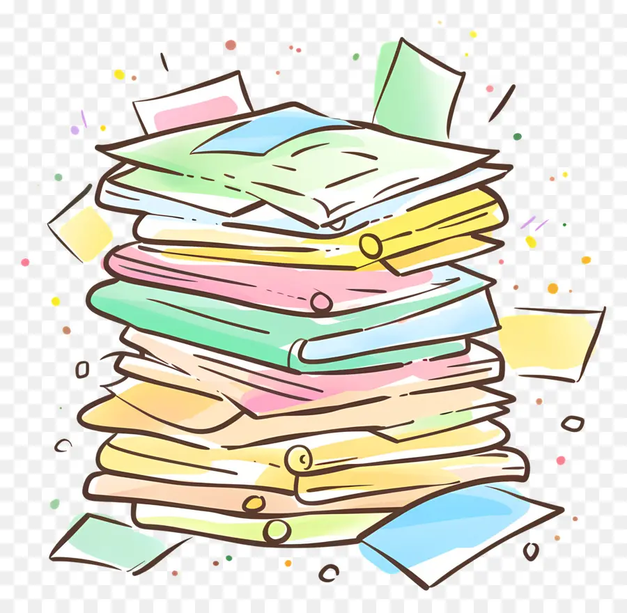 Pile De Papier，Papier PNG