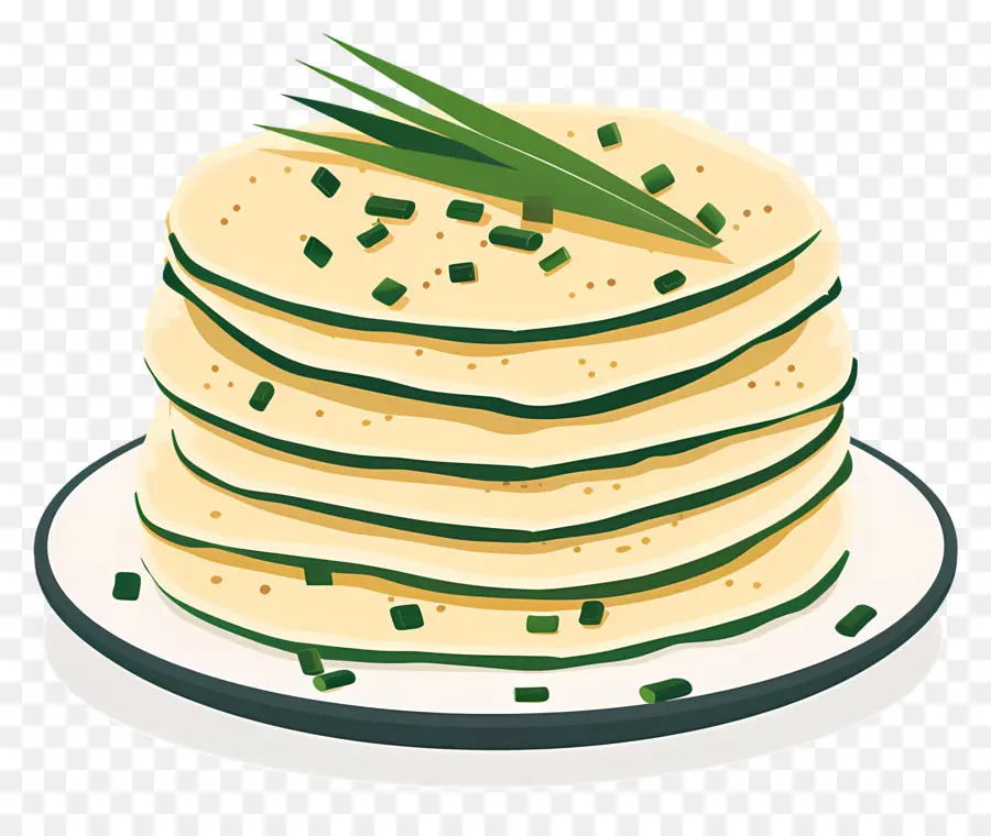 Crêpes Aux Oignons Verts，Crêpes PNG