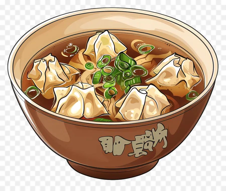 Soupe Won Ton，Soupe Aux Raviolis PNG