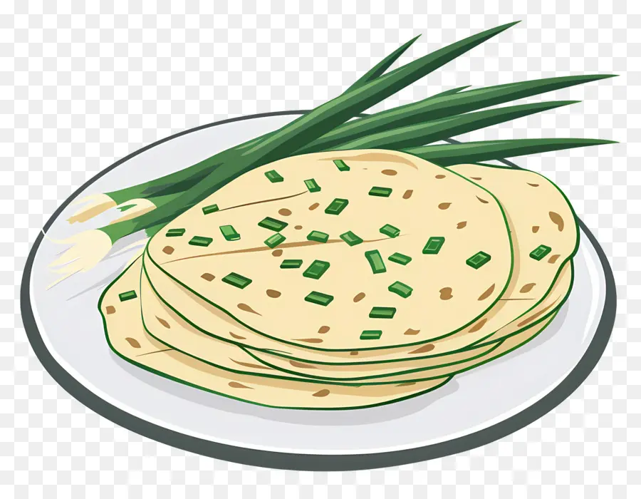 Crêpes Aux Oignons Verts，Crêpes PNG