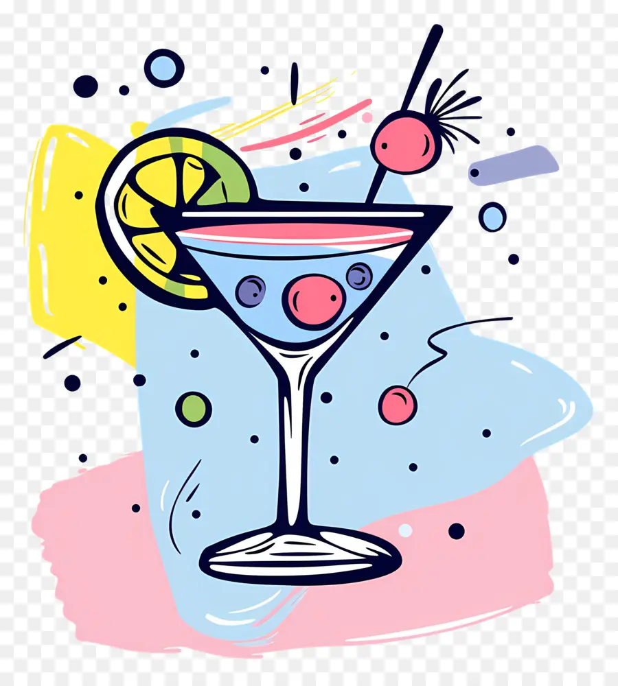 Cocktail，Verre à Martini PNG