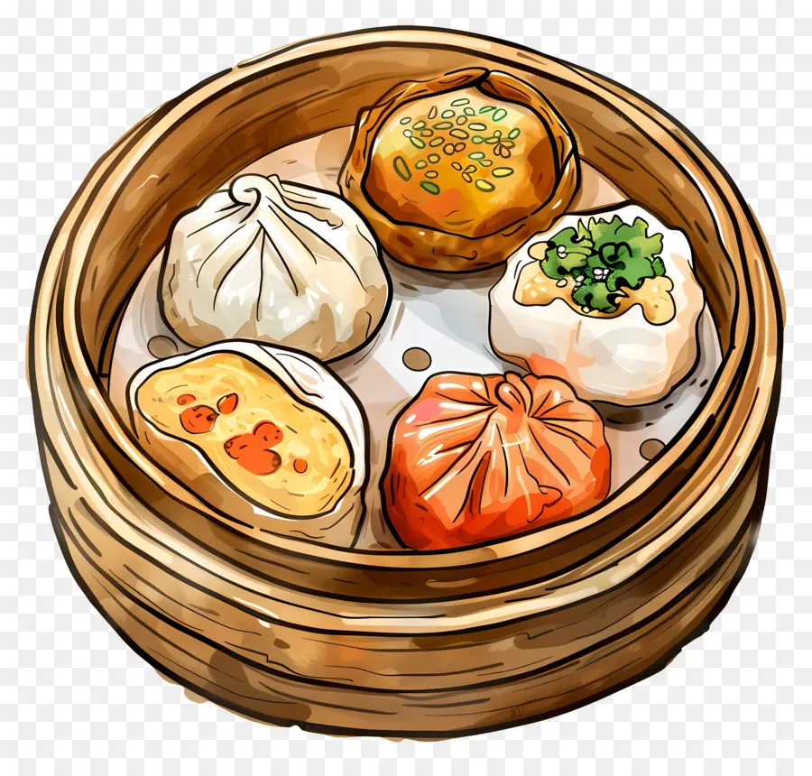 Dim Sum，à La Vapeur PNG