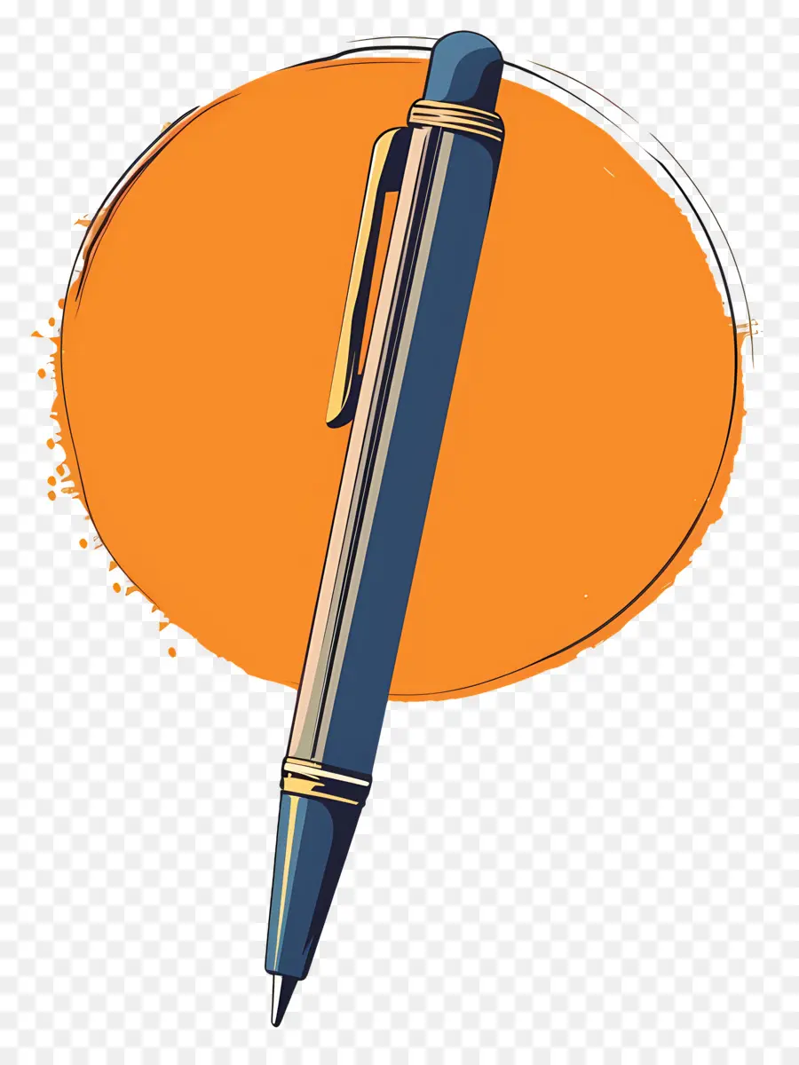 Stylo，Boule Bleue PNG