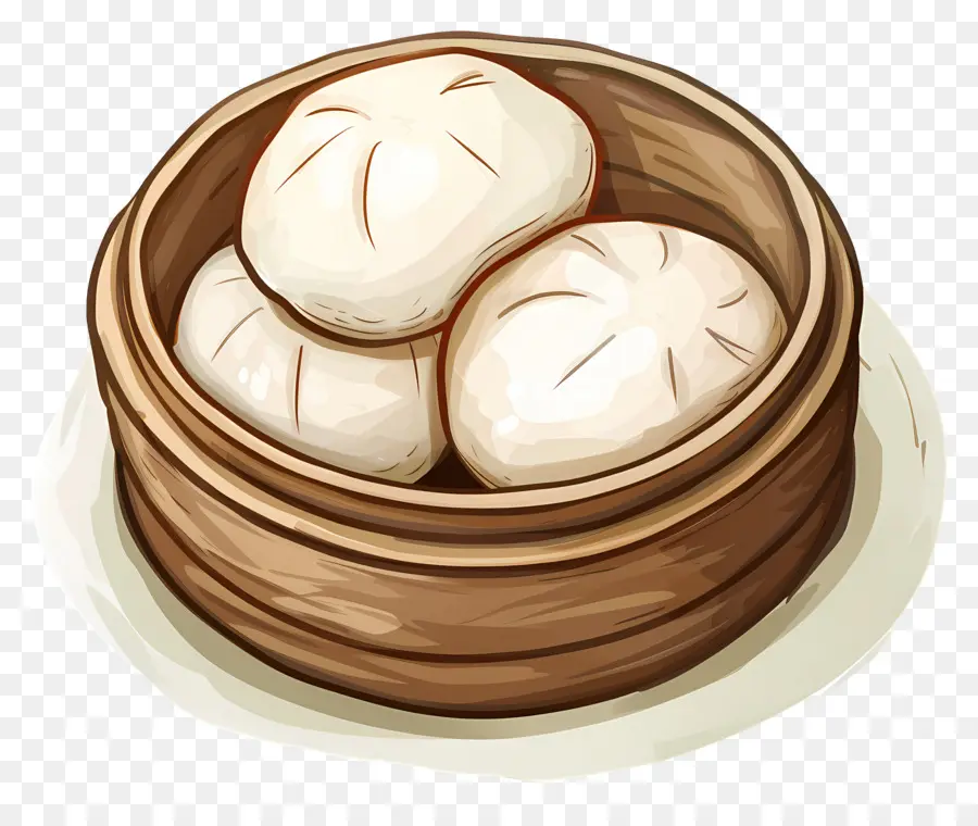 Petits Pains Cuits à La Vapeur，Dim Sum PNG