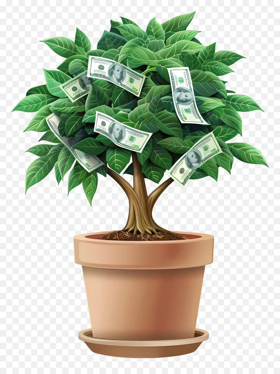 Arbre Du Dollar，L'argent De La Plante PNG