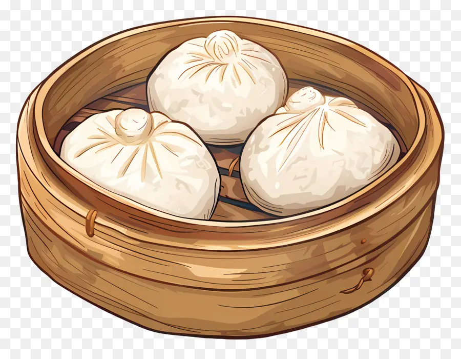 Petits Pains Cuits à La Vapeur，Dim Sum PNG