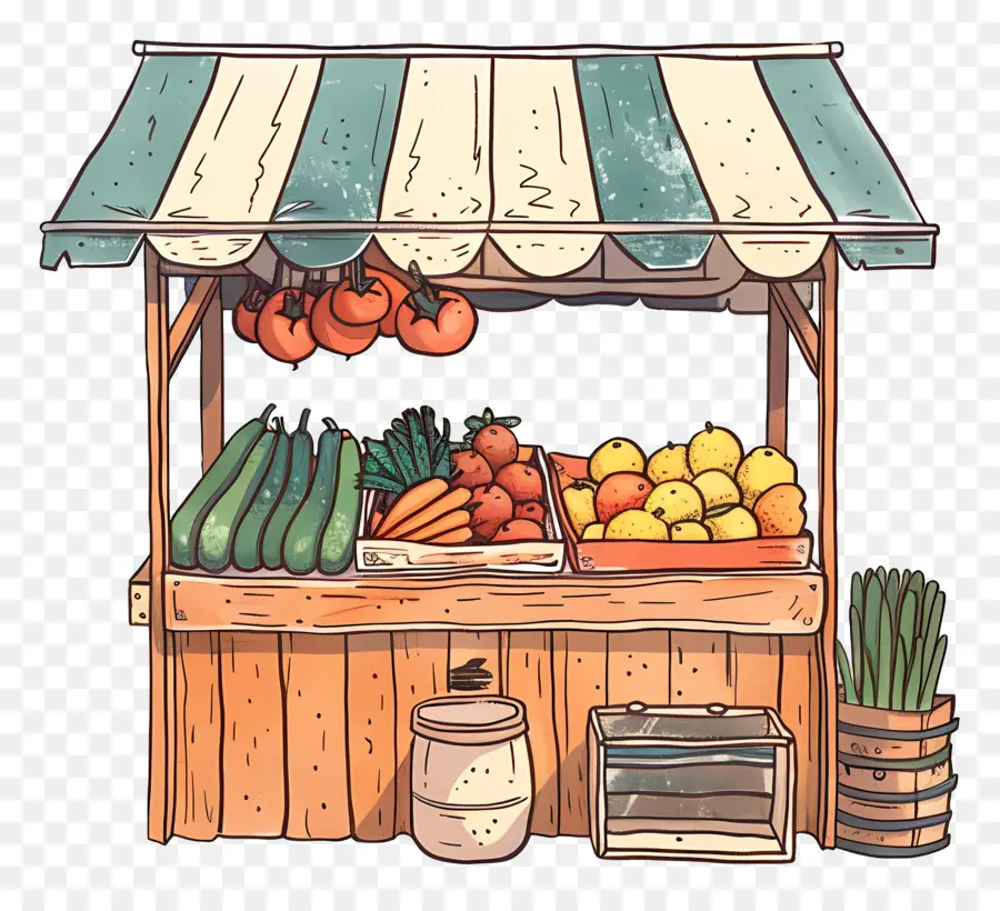 Kiosque De Légumes，Étal De Légumes PNG