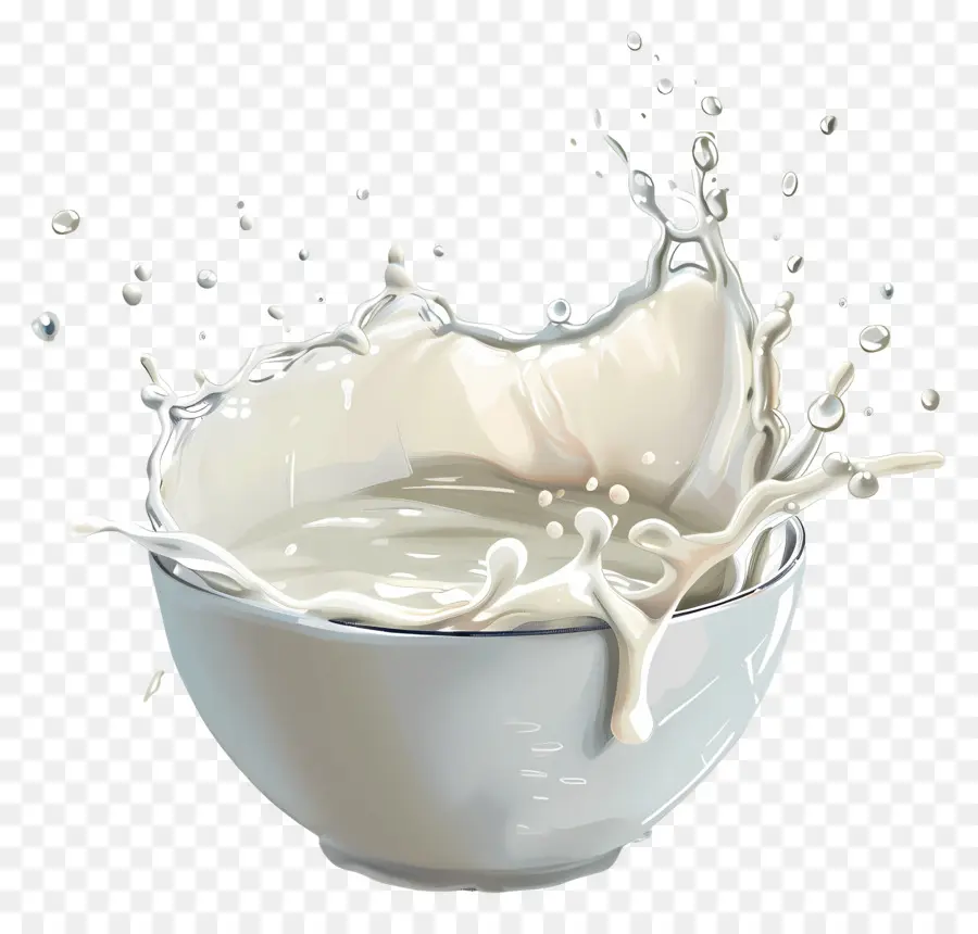 Bol De Lait，Éclaboussure De Lait PNG