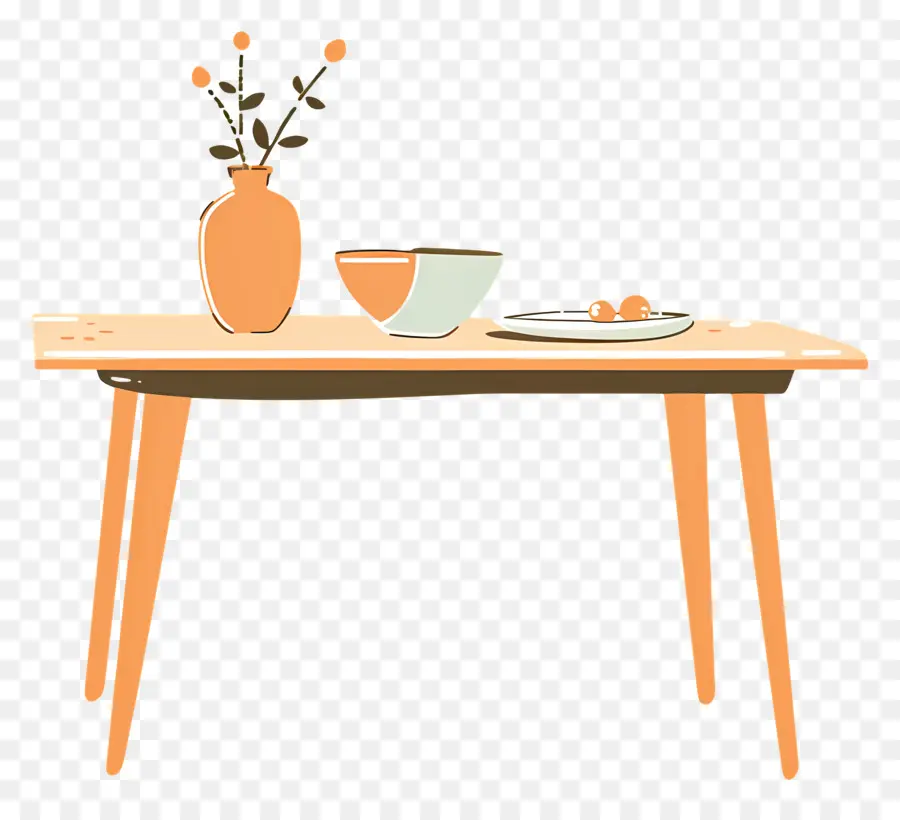 Tableau，Table Avec Vase PNG