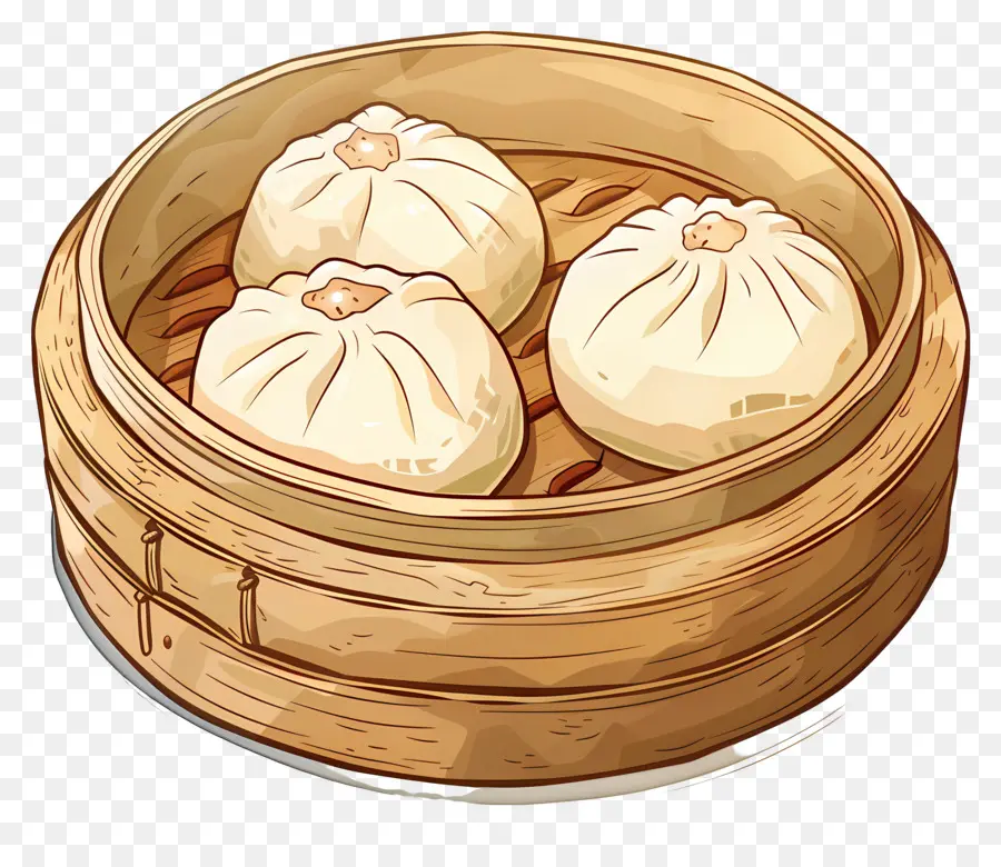 Petits Pains Cuits à La Vapeur，Dim Sum PNG