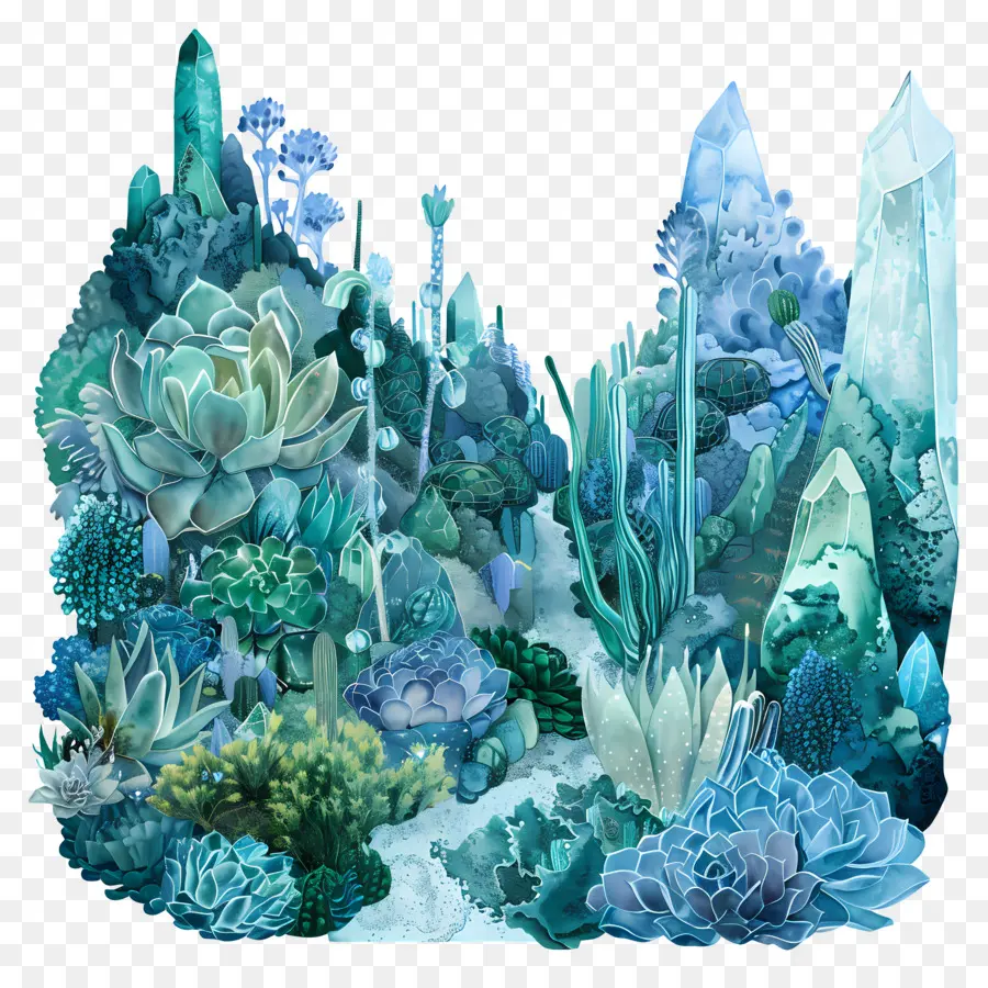 Jardin Succulent，Plantes Succulentes PNG