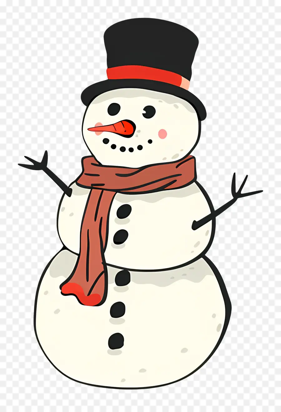 Bonhomme De Neige，Foulard PNG