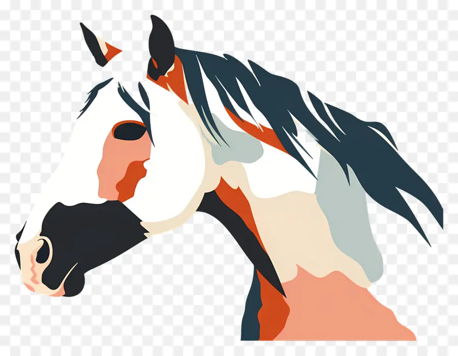 Cheval，Illustration Numérique PNG