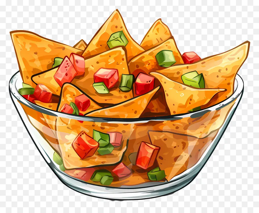 Bol De Nachos，Nachos PNG