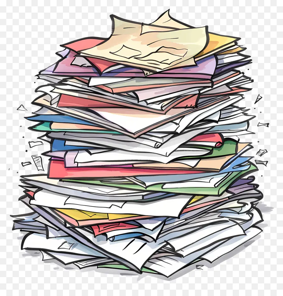 Pile De Papier，Document De L'organisation PNG