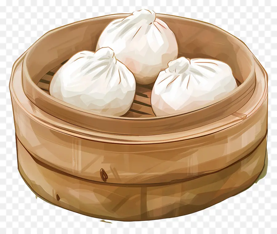 Petits Pains Cuits à La Vapeur，Dim Sum PNG