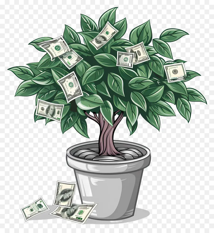 Arbre Du Dollar，L'argent De La Plante PNG