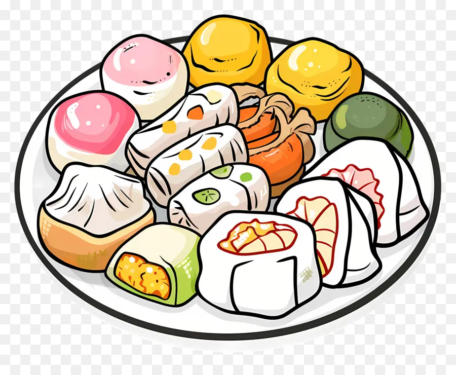 Dim Sum，Sushi PNG