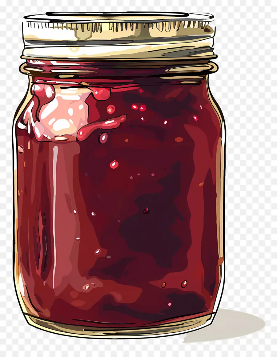 Pot De Confiture，Pot Rouge PNG