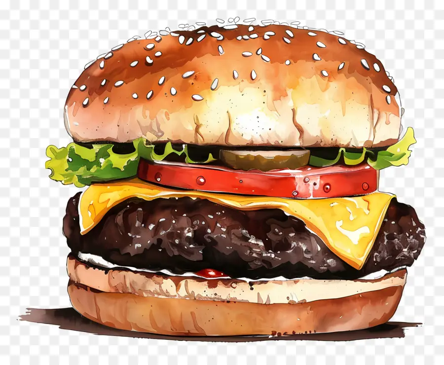 Burger，Cheeseburger PNG