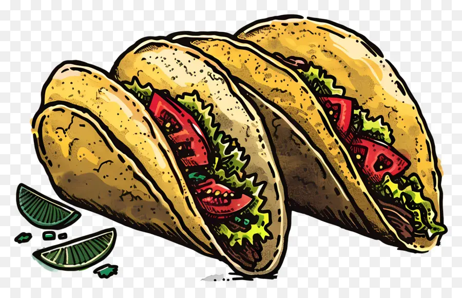 Tacos，Mexicain PNG