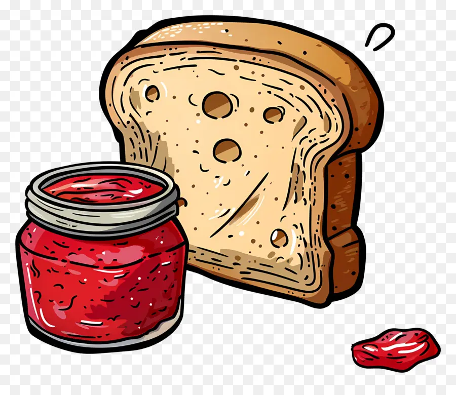 Pain Et Confiture，Petit Déjeuner PNG