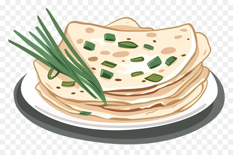 Crêpes Aux Oignons Verts，Crêpes PNG